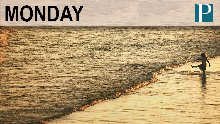 Partly sunny with a strong northwest wind.
